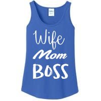 Wife Mom Boss Cute Gift Ladies Essential Tank