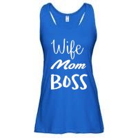 Wife Mom Boss Cute Gift Ladies Essential Flowy Tank