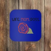 Wife Mom Boss Gift Coaster