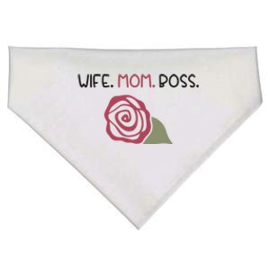 Wife Mom Boss Gift USA-Made Doggie Bandana