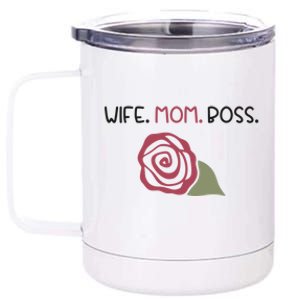 Wife Mom Boss Gift 12 oz Stainless Steel Tumbler Cup