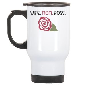 Wife Mom Boss Gift Stainless Steel Travel Mug