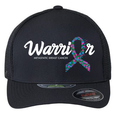 Warrior Metastatic Breast Cancer Awareness Flexfit Unipanel Trucker Cap