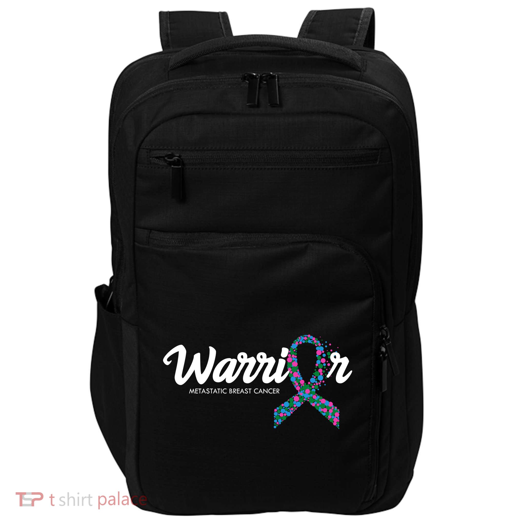 Warrior Metastatic Breast Cancer Awareness Impact Tech Backpack