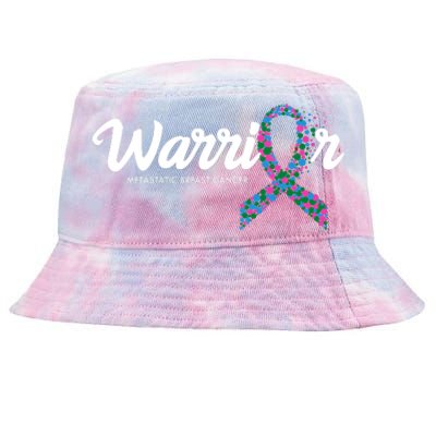 Warrior Metastatic Breast Cancer Awareness Tie-Dyed Bucket Hat