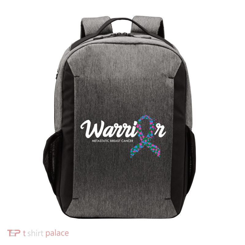 Warrior Metastatic Breast Cancer Awareness Vector Backpack