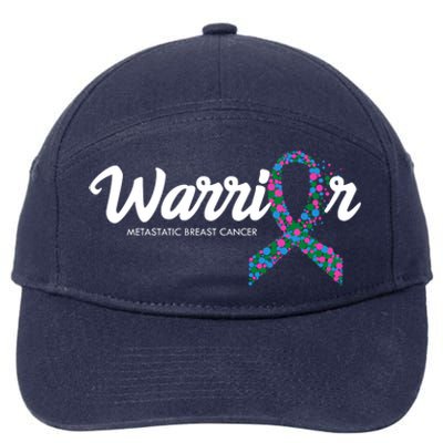 Warrior Metastatic Breast Cancer Awareness 7-Panel Snapback Hat