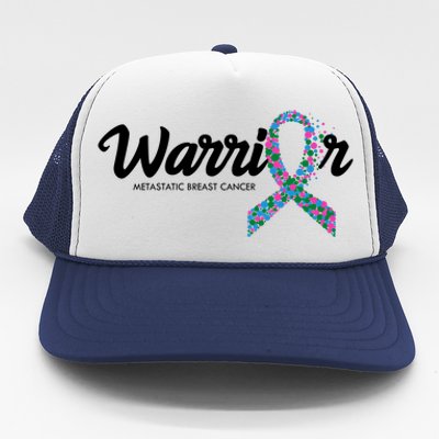 Warrior Metastatic Breast Cancer Awareness Trucker Hat