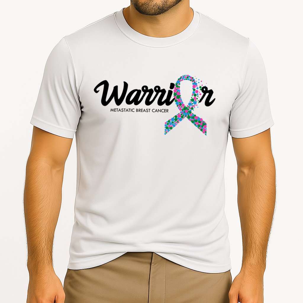 Warrior Metastatic Breast Cancer Awareness Cooling Performance Crew T-Shirt