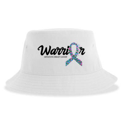 Warrior Metastatic Breast Cancer Awareness Sustainable Bucket Hat