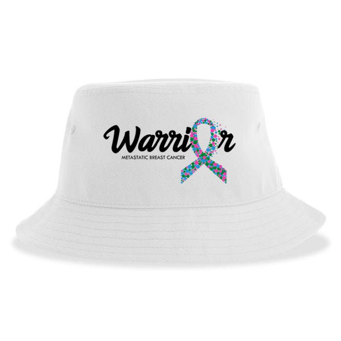 Warrior Metastatic Breast Cancer Awareness Sustainable Bucket Hat