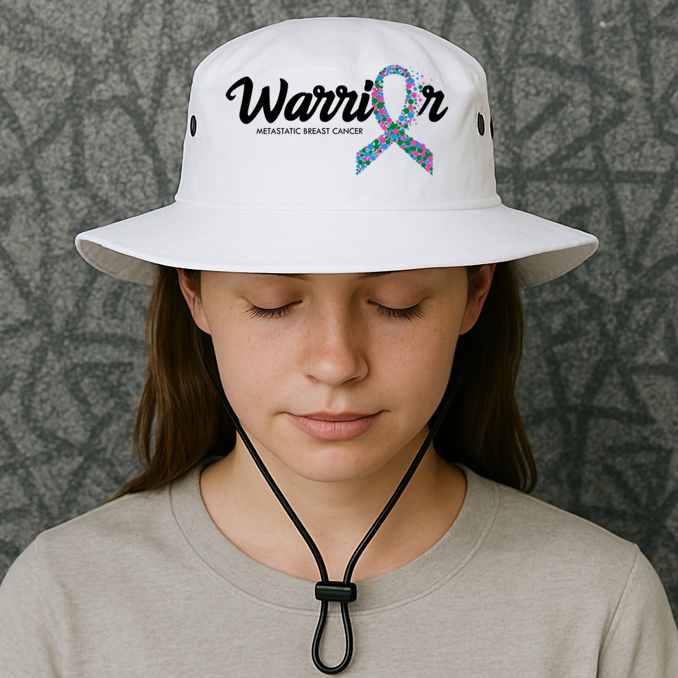 Warrior Metastatic Breast Cancer Awareness Bucket Hat