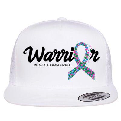 Warrior Metastatic Breast Cancer Awareness Flat Bill Trucker Hat