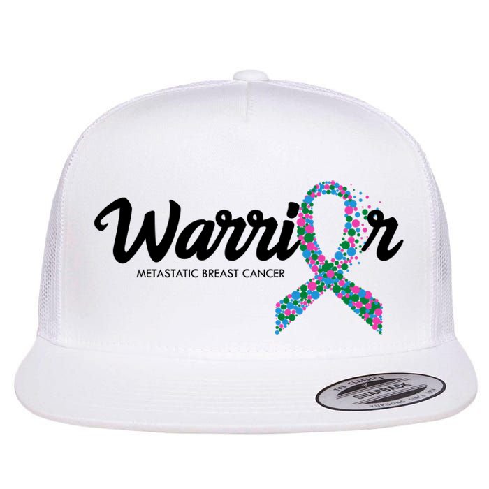 Warrior Metastatic Breast Cancer Awareness Flat Bill Trucker Hat