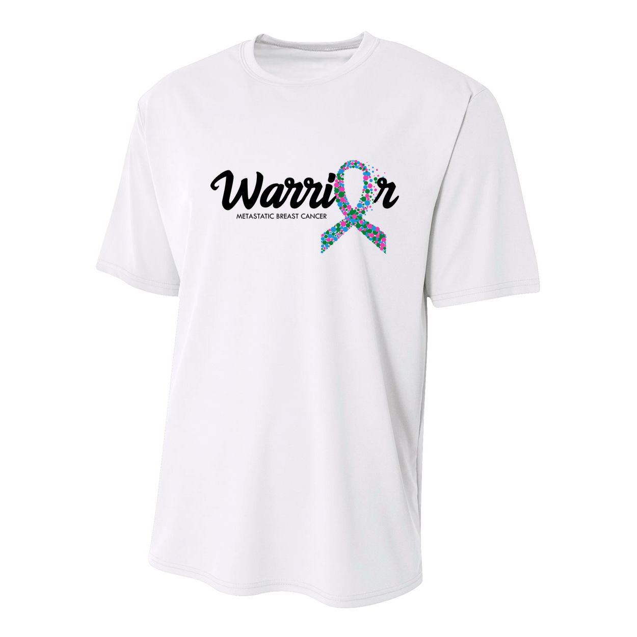 Warrior Metastatic Breast Cancer Awareness Youth Performance Sprint T-Shirt
