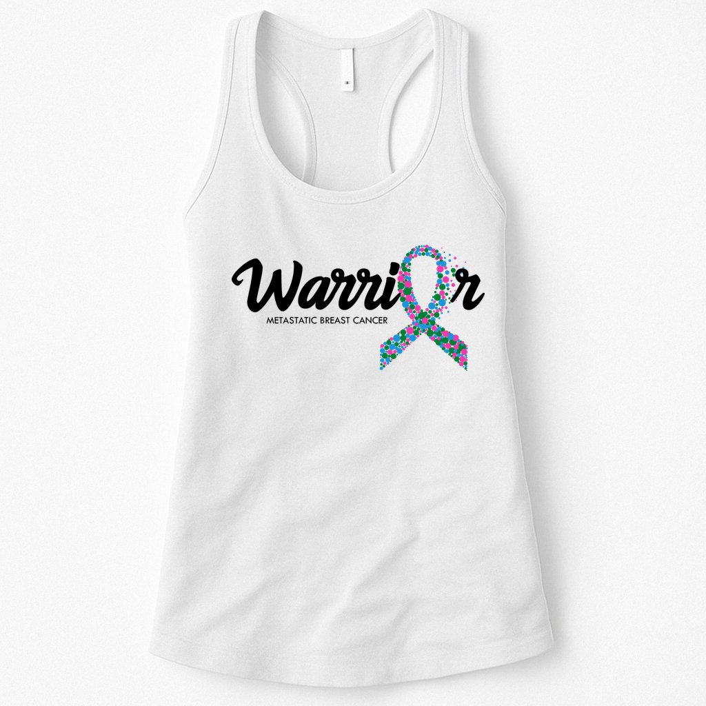 Warrior Metastatic Breast Cancer Awareness Womens Tank Top