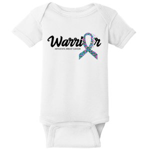 Warrior Metastatic Breast Cancer Awareness Baby Bodysuit