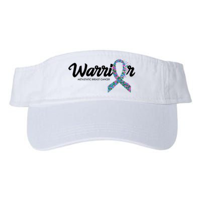 Warrior Metastatic Breast Cancer Awareness Valucap Bio-Washed Visor