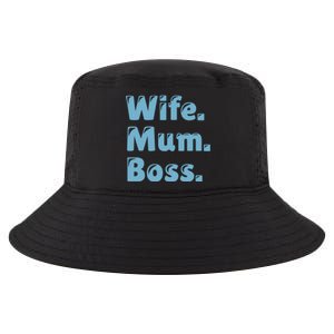 Wife Mom Boss Gift Cool Comfort Performance Bucket Hat