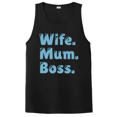 Wife Mom Boss Gift PosiCharge Competitor Tank