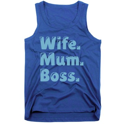 Wife Mom Boss Gift Tank Top