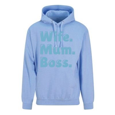 Wife Mom Boss Gift Unisex Surf Hoodie