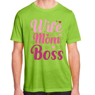 Wife Mom Boss Gift Adult ChromaSoft Performance T-Shirt