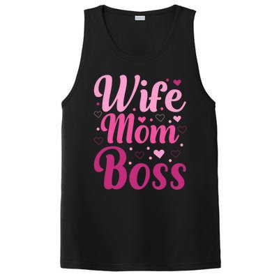 Wife Mom Boss Gift PosiCharge Competitor Tank