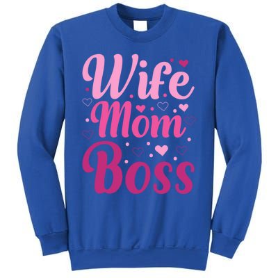 Wife Mom Boss Gift Sweatshirt