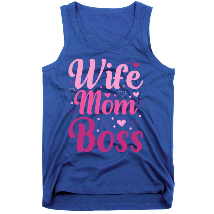 Wife Mom Boss Gift Tank Top