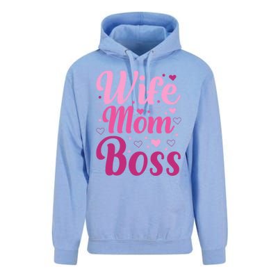 Wife Mom Boss Gift Unisex Surf Hoodie