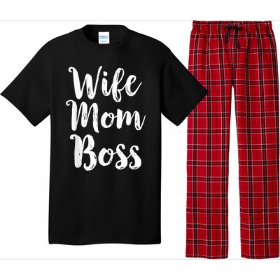 Wife Mom Boss Mothers Day Gift Mommy Mama Momma Pajama Set