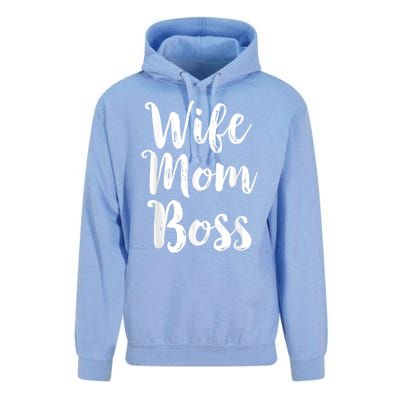 Wife Mom Boss Mothers Day Gift Mommy Mama Momma Unisex Surf Hoodie