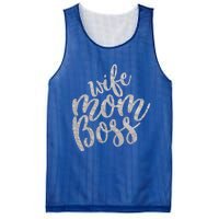 Wife Mom Boss Funny Gift Mesh Reversible Basketball Jersey Tank