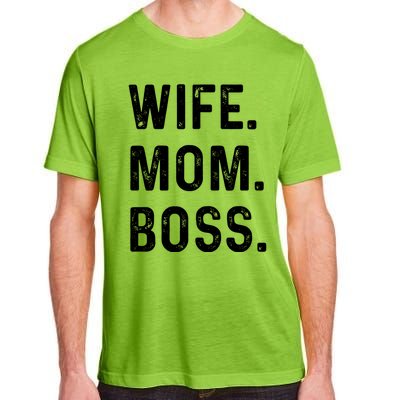 Wife Mom Boss Lady Funny Cute Graphic Gift Adult ChromaSoft Performance T-Shirt