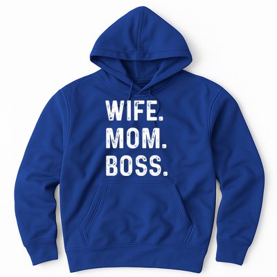 Wife Mom Boss Lady Funny Cute Graphic Gift Hoodie