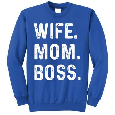 Wife Mom Boss Lady Funny Cute Graphic Gift Sweatshirt