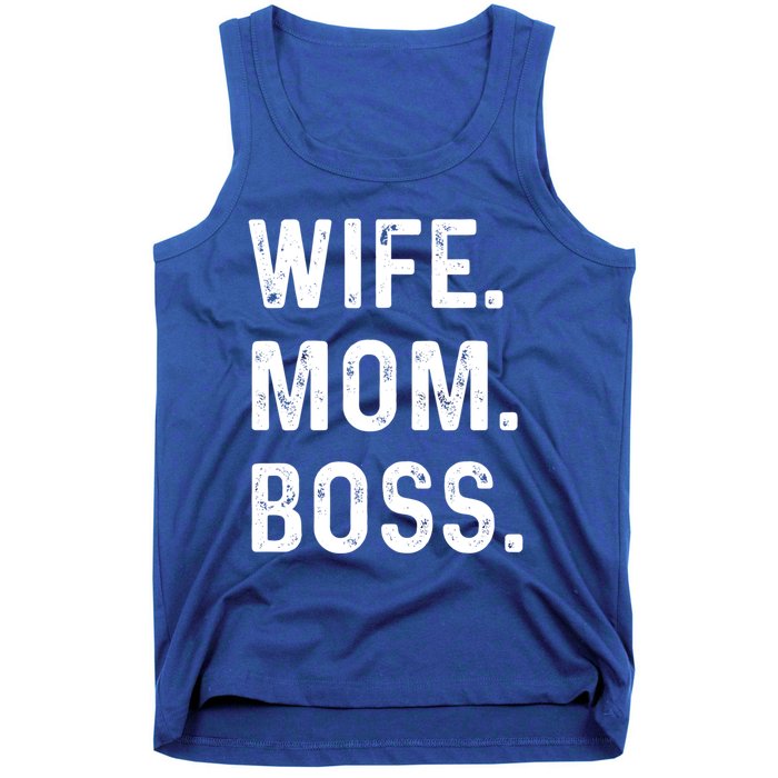 Wife Mom Boss Lady Funny Cute Graphic Gift Tank Top