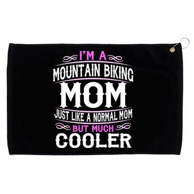 Wo Mountain Biking Mom Cute Sporting Mom Gift Meaningful Gift Grommeted Golf Towel