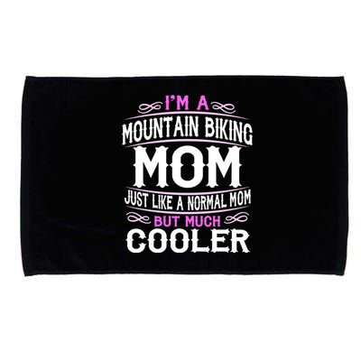 Wo Mountain Biking Mom Cute Sporting Mom Gift Meaningful Gift Microfiber Hand Towel