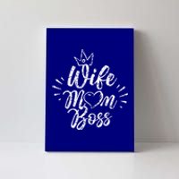 Wife Mom Boss Feminism Female Girl Feminist Gift Canvas