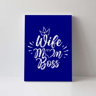 Wife Mom Boss Feminism Female Girl Feminist Gift Canvas