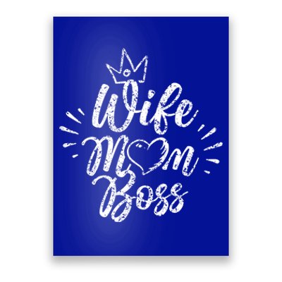 Wife Mom Boss Feminism Female Girl Feminist Gift Poster