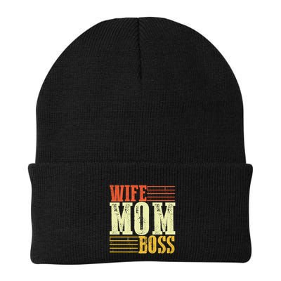Wife Mom Boss Boss Day Gift Beanie