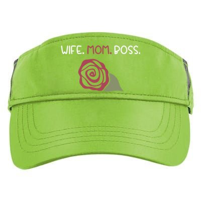 Wife Mom Boss For Her Moms Mothers Mamas And Wife Design Gift Adult Drive Performance Visor