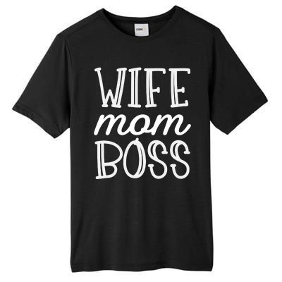 Wife Mom Boss Tall Fusion ChromaSoft Performance T-Shirt