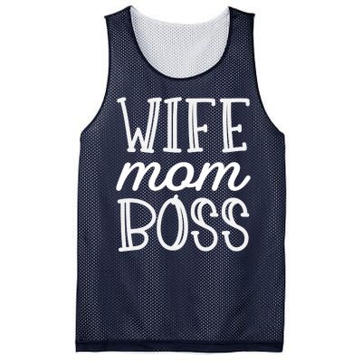 Wife Mom Boss Mesh Reversible Basketball Jersey Tank