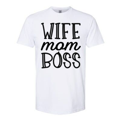 Wife Mom Boss Softstyle® CVC T-Shirt