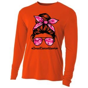 Wo Messy Bun Sunglasses Camo Pink Breast Cancer Warrior Great Gift Cooling Performance Long Sleeve Crew