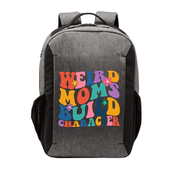 Weird Moms Build Character Funny Retro Vector Backpack